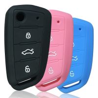 【cw】 Silicone Key Case Holder for JAC JS2 S2 S3 S5 T40 Sei 3 2019 2021 A5 R3 Refine 3Button Folding Protection Fob Car Accessories 【hot】