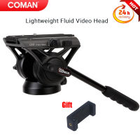 COMAN Q5S Fluid Hydraulic Ball Head Panoramic Photography Head With Handle For 14 "Screw Camera Camcorder 38" Monopod Tripod