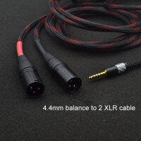 ไฮไฟ4.4มม. สมดุลกับ2 XLR 3ขา4.4 3Pin ตัวผู้ไปยังอะแดปเตอร์เสียงสำหรับผู้ชายสายเคเบิลสมดุลสำหรับ Wm1a Pha2a 1Z Zx300a 1ม./2ม./3M/5ม.