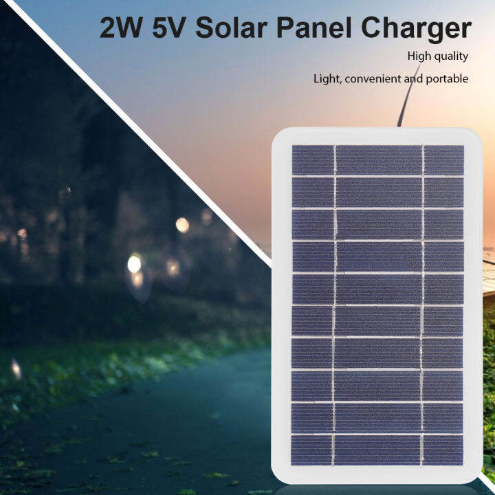 5โวลต์400ma-แผงเซลล์แสงอาทิตย์-eva-เคลือบชั้น-a-polysilicon-2วัตต์เอาท์พุท-usb-กลางแจ้งพลังงานแสงอาทิตย์แบบพกพาระบบสำหรับชาร์จโทรศัพท์มือถือ