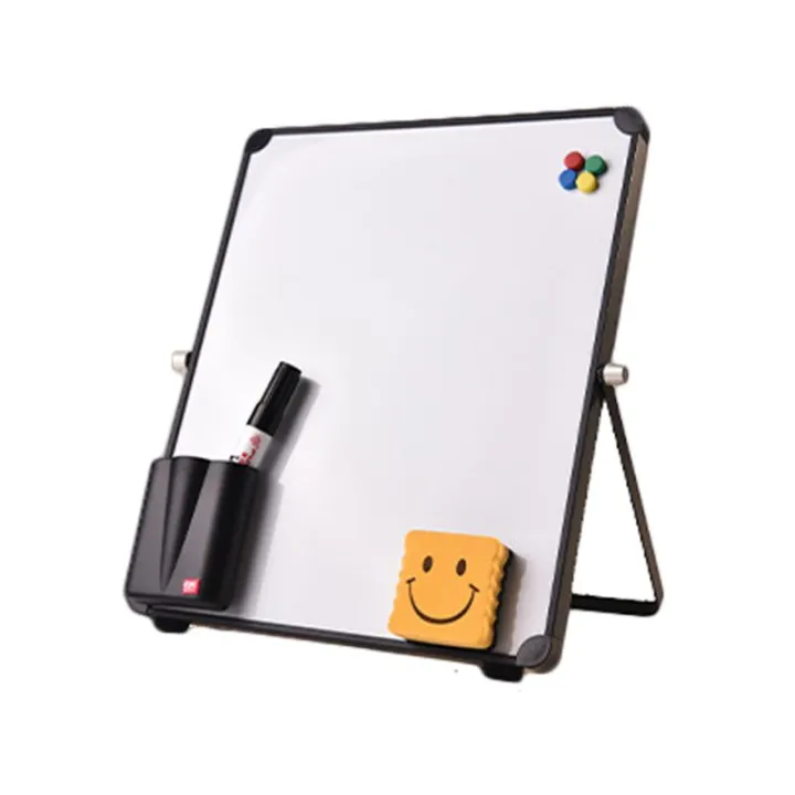 Erasable Whiteboard Desktop Message Board Reusable Stand Mini