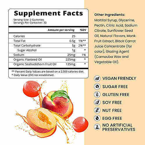 [PREORDER] Organic Omega 3 Gummies with Omegas 6, 7, 9, DHA & EPA from