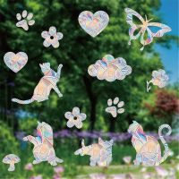 【YF】♠卍✗  2023 New Electrostatic Glass Stickers Leaves Static Window Suncatcher Sticker Catcher Wall Decal