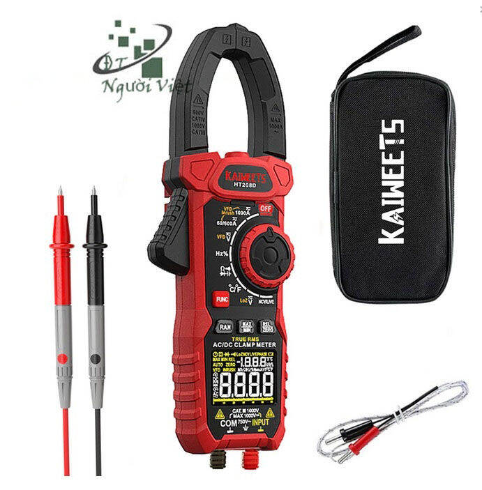 Đồng hồ Ampe kìm vạn năng kẹp dòng tự động KAIWEETS HT208D Inrush Clamp