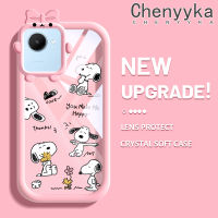 เคส Chenyyyka สำหรับ Realme C30 C30s Narzo 50i Prime Case การ์ตูนสนูปี้สีสันสดใสเคสโทรศัพท์โปร่งใสกันกระแทกน่ารักสัตว์ประหลาดน้อยเลนส์กล้องถ่ายรูปเคสปลอกซิลิโคนใส