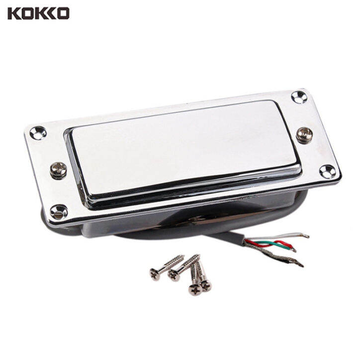 Zinc Alloy Mini Humbucker Electric Guitar Pickup Kit Double Coil 6.5k