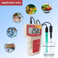 Yieryi PH-113 Portable PH/Temperature Meter 0.01 High Precision 2 In 1 Digital LCD Water Quality Tester Aquarium Acidity Meter