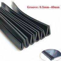 【hot】 1M Groove 0.5mm to 40mm U Shaped Rubber Edges Strip Protector Car Doors Glass Metal Panel