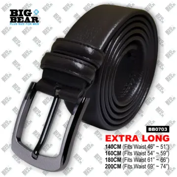 Plus Size Belt [Extra Long 140cm] XXL Trendy Simple Circle Buckle