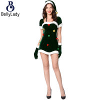 100% Polyester European And American Ladies Cosplay Christmas Costumes【fast】