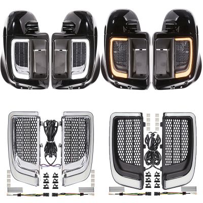 Motorcycle LED Fairing Lower Grills Light For Harley Touring Street Electra Glide Tri Glide FLHTKSE CVO Limited FLHTCU