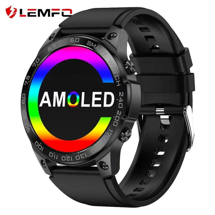 lemfo bluetooth smartwatch black