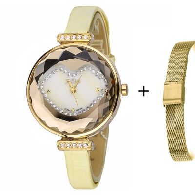 ⌚⌚ฟรีเหล็ก Starp Julius Mother-Of-Pearl Heart Lady นาฬิกาผู้หญิงน่ารักแฟชั่นชั่วโมงสร้อยข้อมือหนังสาววันเกิดของขวัญไม่มีกล่อง