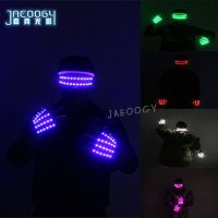 ●▬❁ LED Glasses Halloween Party Party Glowing Gloves Stage Dancing Performance Lighted Props DJ Singer Performance