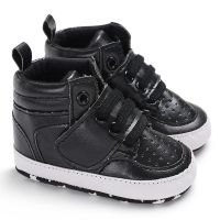 Kids Sneakers Baby Boys Shoes High Top Soft Sole Prewalker