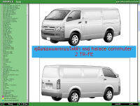 คู่มือซ่อมและระบบไฟฟ้า รถตู้ Toyota Hiace commuter  2 TR-FE  เมนูภาษาไทย  ( เป็นไฟล์ข้อมูล  ใส่ Flash Drive )