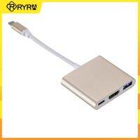 [LUNA electronic accessories] RYRA 3 In 1 Type C To HDMI-Compatible USB 4K อะแดปเตอร์แปลงอลูมิเนียมสำหรับ Macbook Pro Samsung S9 S10 P30 Huawei P20