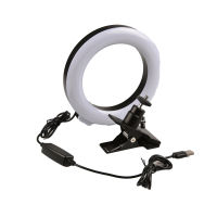 Camera White Photographic Lighting Video Conference Lighting Kit Clip on 6 inch Ring Light for Laptop Monitor 152*152*30mm