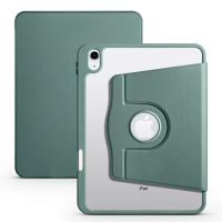 โปร่งใสกันกระแทกฝาครอบสำหรับ2022 iPad 10 A2696ที่ใส่ A2777 A2757 iPad 10th เคสหนังหมุนได้10.9นิ้วพร้อมช่องใส่ดินสอ