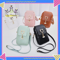 【New Arriva✨ 】Women Pu Leather Bag Ladies Mobile Phone Pouch With Pearl Decoration Coin Mini Bag