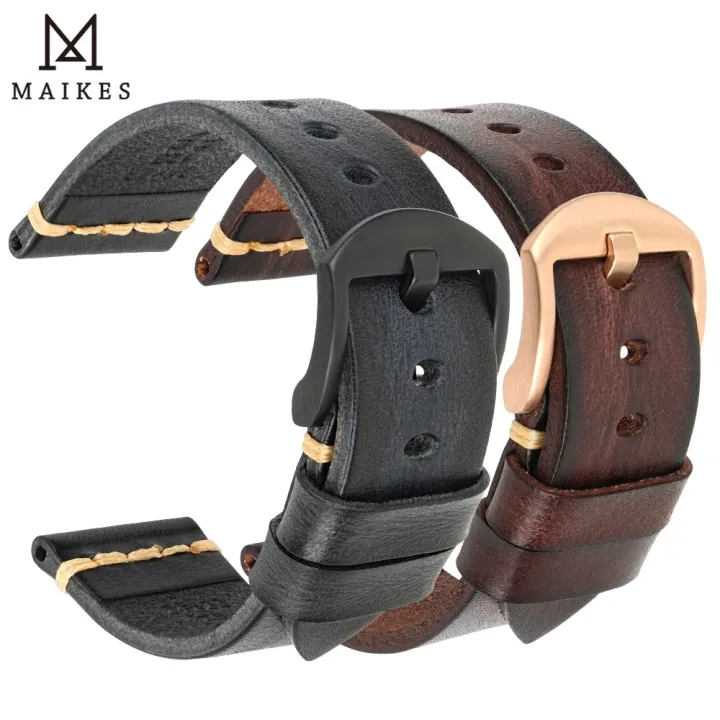 maikes-handmade-cow-leather-watch-strap-7-colors-available-vintage-watch-band-20mm-22mm-24mm-for-panerai-citizen-casio-seiko