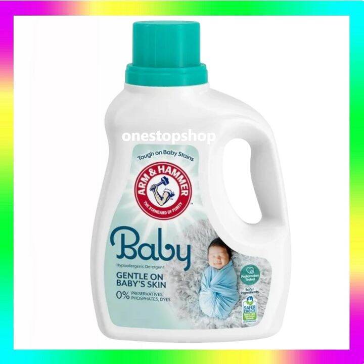 Arm & Hammer 75 Loads Baby Hypoallergenic Liquid Laundry Detergent 118