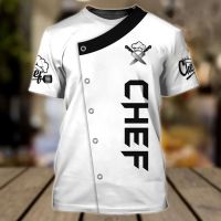 T SHIRT - (All sizes are in stock)   New casual T-shirt short sleeved round neck 3D chef print oversized punk style summer mens clothing 2023  (You can customize the name and pattern for free)  - TSHIRT