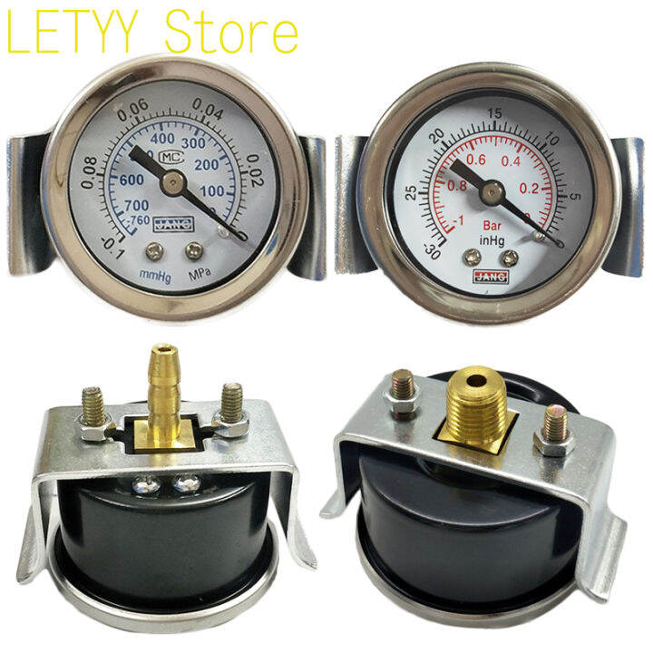 Y40zv Axial Pressure Gauge with cket Instrument Vacuum Gauge Negative Pressure Gauge0.10mpa 40