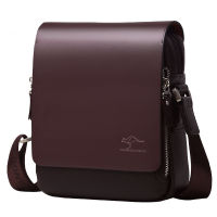 Kangaroo Luxury nd Vintage Men Messenger Bags For Men Leather Business Shoulder Bag Male Crossbody Bag Brown Casual Briefcase