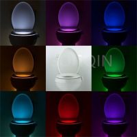 Waterproof Toilet Seat Smart PIR Motion Sensor Night Light Toilet Light For Toilet Bowl Backlight WC Lighting LED Luminaria Lamp