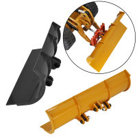 อัพเกรด HUINA 583 Snow Plough Metal Snow Shovel Bucket With Quick Hitch Connector For 1583 Wheel Loader Parts