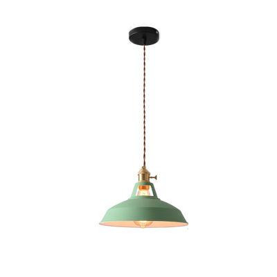 Pendant Light Retro Industrial Style Colorful Restaurant Kitchen Home Lamp Vintage Hanging Light Lampshade Decorative Lamps