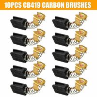 10 Pcs Carbon Brushes For Angle Grinder GA5030 CB325 /459/303/419/203 Carbon Metal Material Professional Hand Tools Rotary Tool Parts Accessories