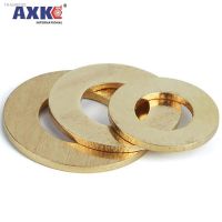 ┋◑๑ 10/50pcs M2 M2.5 M3 M4 M5 M6 M8 M10 M12 GB97 DIN125 Solid Brass Copper Flat Washer Plain Gasket Pad High Quality