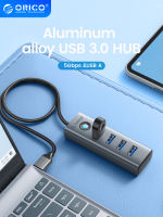 ORICO 4พอร์ต USB 3.0 HUB อลูมิเนียมอัลลอยด์ Plug And Play Mini Socket HubUSB Splitter 4พอร์ต5Gbps การส่งความเร็วสูง