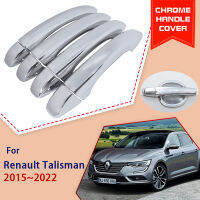 Chrome Door Handle Cover for Renault Talian Samsung 6 2015~2022 Car Parts Decorate Accessories Style Stickers 2016 2017 2018