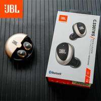 ♥จัดส่งฟรี + พร้อมส่ง♥ชุดหูฟังบลูทูธไร้สาย JBL C330ปลั๊กอุดหูสเตอริโอเบสหนักหูฟังออกกำลังกล่องชาร์จพร้อมไมโครโฟน