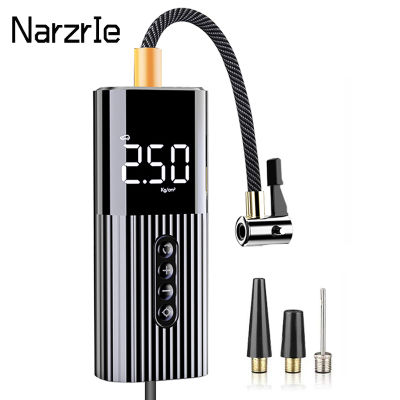 Mini Car Air Pump Compressor Digital Wired Tire Inflator Air Pump LED Light For Car Motorcycle Bicycle basketball Inflatable