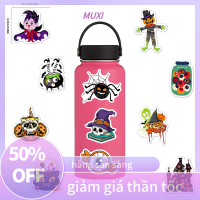 ?【HOT SALE】MUXI 100ชิ้นสติกเกอร์ลายฟักทองฮาโลวีนเคสโทรศัพท์สุดสยองสวยงามแบบสยองขวัญเคสสเก็ตบอร์ดเดินทางรถจักรยานยนต์แก้วของเล่นเด็ก