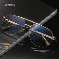 Retro anti-blue Progressive multifocal reading glasses men smart zoom reading glasses women far near sight presbyopic Eyewear