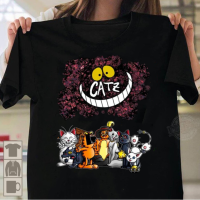 Anime cats Garfield Gather graphic design print t-shirt for men Casual Mens Anime T-Shirt