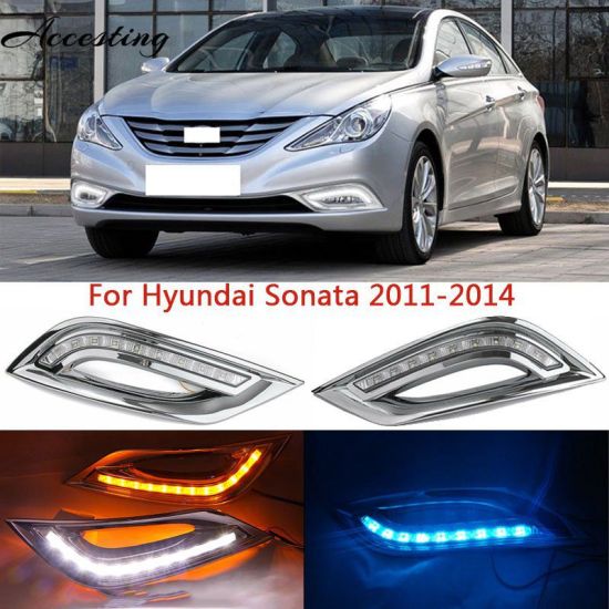 Đèn led chạy ban ngày drl đèn sương mù tín hiệu rẽ cho hyundai sonata 2011 - ảnh sản phẩm 1