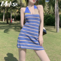 Molisa Fashion ชุดเดรสผู้หญิง ชุดผู้หญิง ชุดเดรสแฟชั่น ชุดเดรสสวยๆหรู สไตล์เกาหลี แฟชั่น A22M0SV