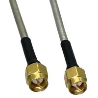 1pcs RG402 0.141 SMA Male Plug to SMA Male Plug Connector RF Coaxial Jumper Pigtail Flexible Wire Terminal 4inch 10FT