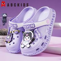 【Hot Sale】 abckids girls hole shoes summer childrens non-slip soft bottom big beach cartoon Kulomi slippers