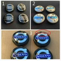 ใหม่ VOLVO 4PCS 64MM สีเทา CENTER ฝาครอบล้อ HUB CAPS EMBLEM