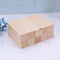 10pcs Basswood Whittling Blocks Rods for Crafts Craft Pieces Tower Blocks Balsa Block