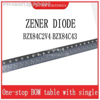 ▬ 100PCS SMD Zener Diode BZX84C15 BZX84C16 BZX84C18 BZX84C20 BZX84C24 BZX84C27 BZX84C30 BZX84C33 BZX84C39 BZX84C43 0.3W SOT-23