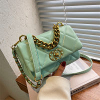 Small Quilted PU Leather Flap Crossbody Sling Bags for Women 2022 Trendy Summer Luxury Chain Handbag Simple Ladies Shoulder Bag