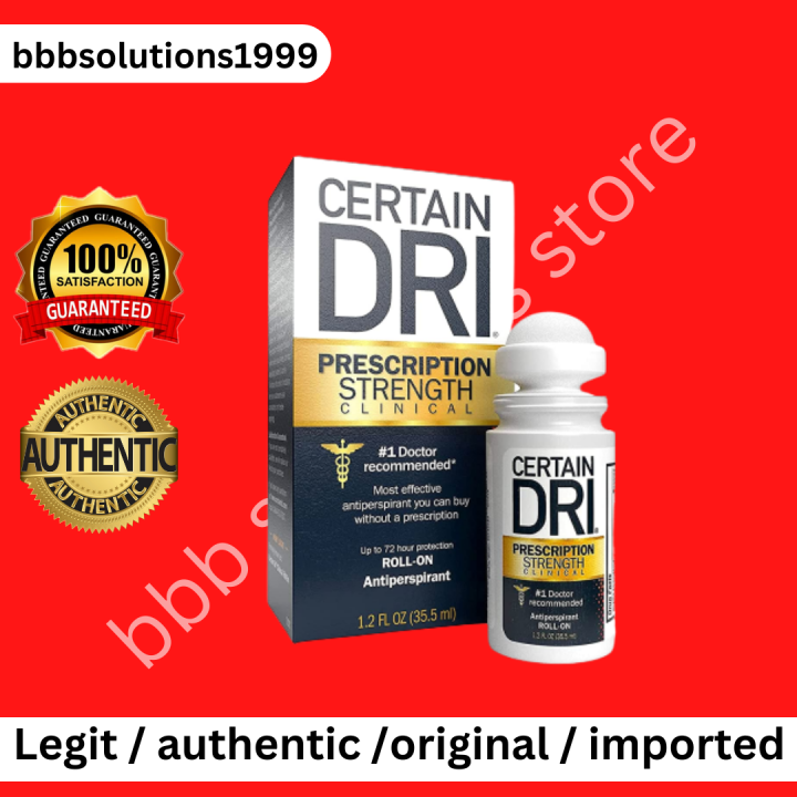 CERTAIN DRI PRESCRIPTION STRENGTH CLINICAL ANTIPERSPIRANT DEODORANT